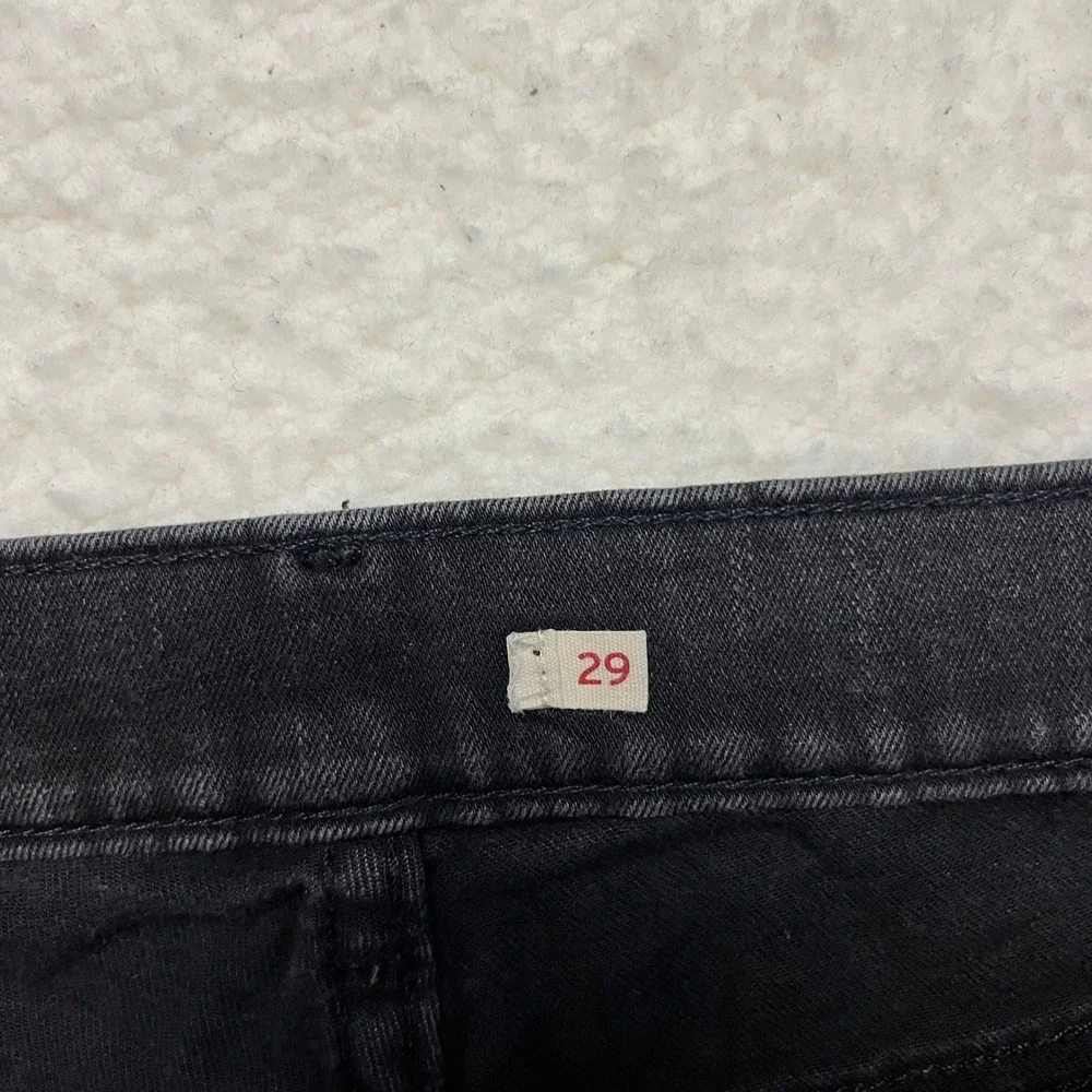 Levi‎ Strauss Jeans Mens 29 Black Slim Fit Denim Pants Casual 3879